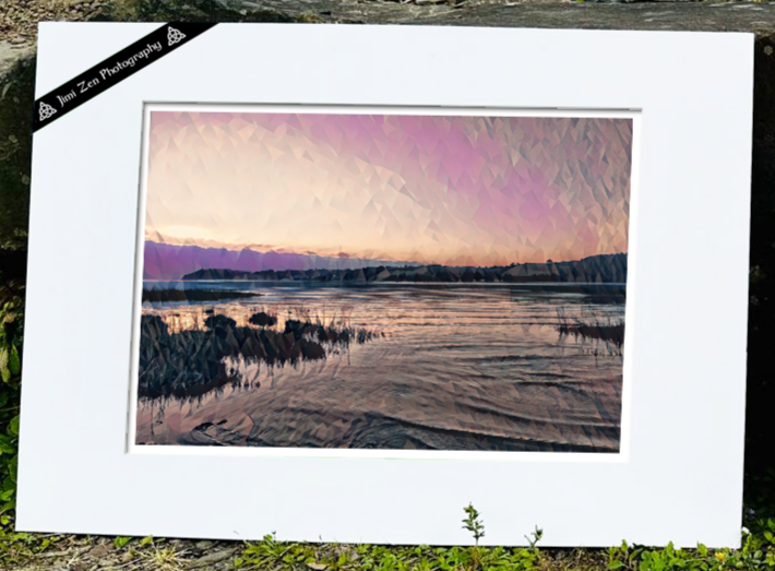 Retro Sunset in Purple