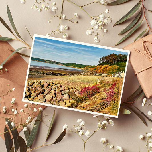 Amroth Retro Greeting Card (Blank)