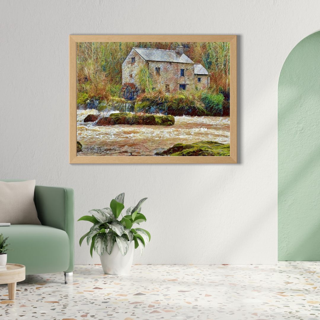 Cenarth Water Mill Retro