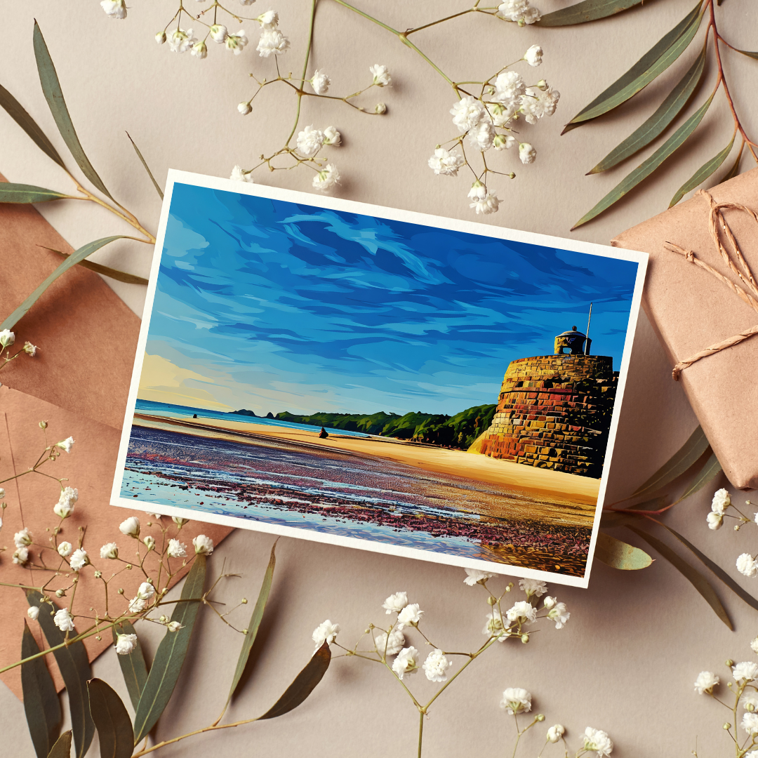 Glen Beach In View Greeting Card (Blank)