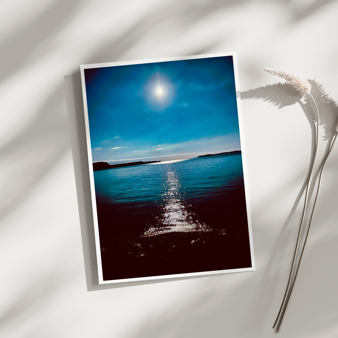 Moonbeam Greeting Card (Blank)